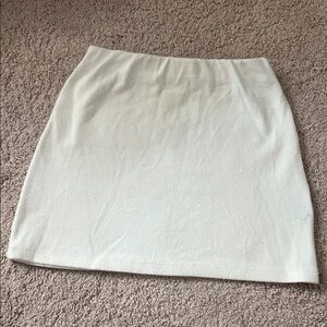 Frankie's Bikinis Cream Mini Skirt